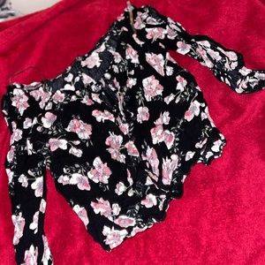 Long sleeve floral shirt